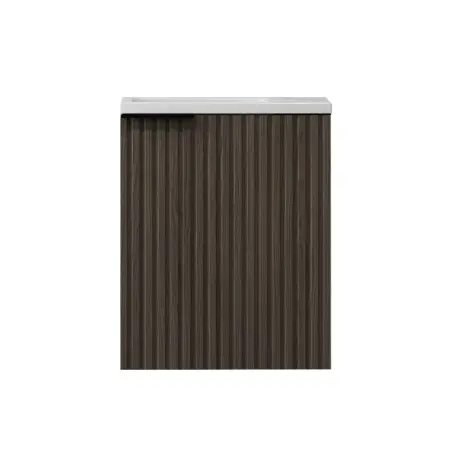 Nortiq Verona baderumsmøbel m/låge og spejl, 40 cm, Wood