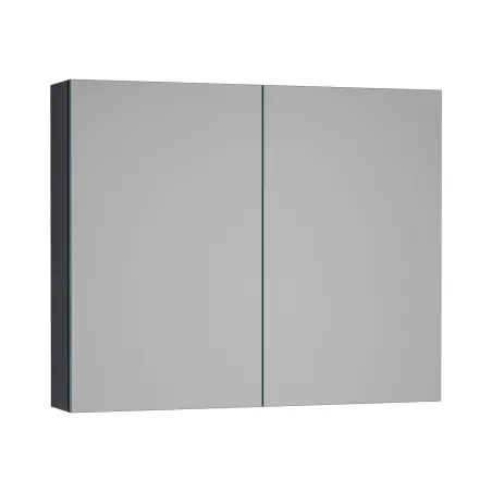 Nortiq Brazil spejlskab, 80 cm, Mat sort