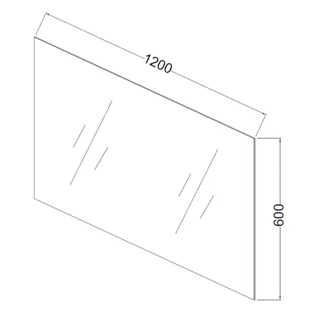 Nortiq Brazil almindeligt spejl, 120 cm