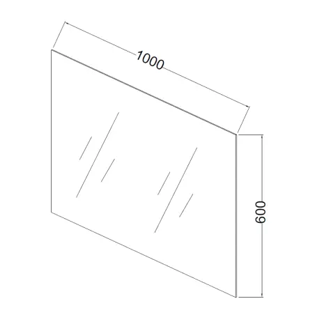 Nortiq Brazil almindeligt spejl, 100 cm