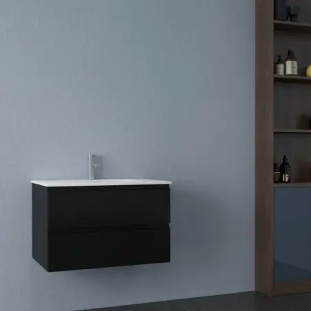 Nortiq Brazil møbelpakke m/skuffer, 80 cm, Mat sort