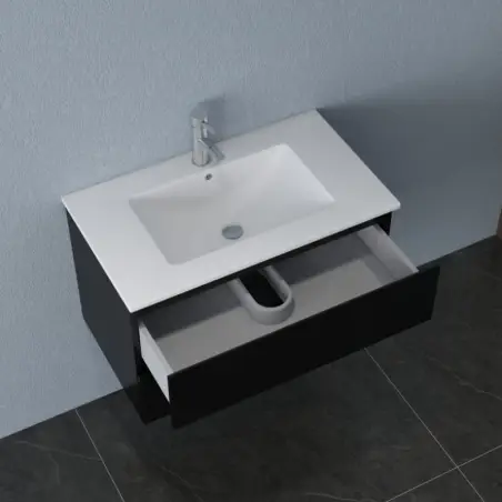 Nortiq Brazil møbelpakke m/skuffer, 80 cm, Mat sort