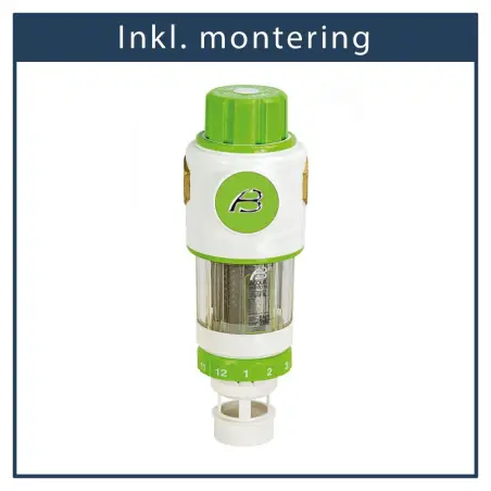 Inkl. montering Aqua Danmark forfilter til blødgøringsanlæg.