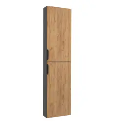 Nortiq Catalonia højskab, 2 låger, Gylden eg