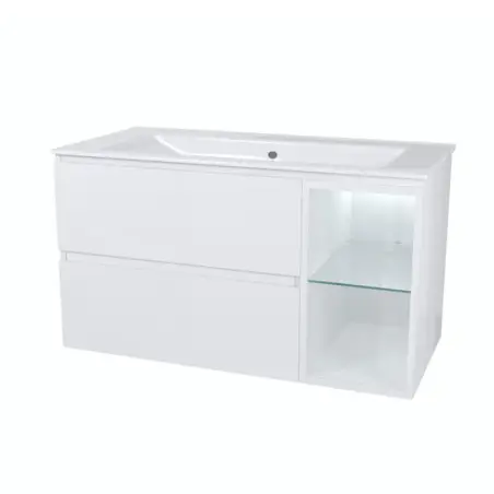 Nortiq Oscar møbelpakke m/skuffer, 60 cm, Højglans hvid