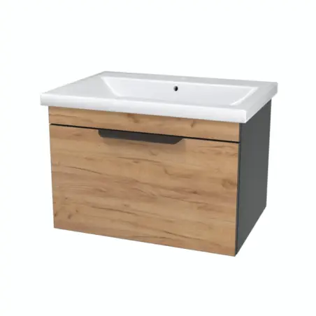 Nortiq Catalonia møbel m/skuffer, 60 cm, Gylden eg