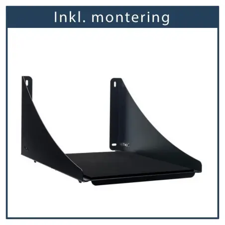 Inkl. montering vægkonsol til blødgøringsanlæg.