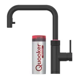 Quooker Flex Square Sort 3i1, inkl Combi+ beholder