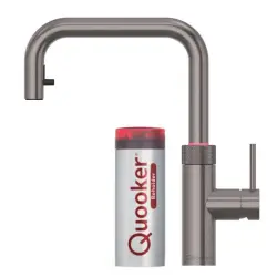 Quooker Flex Square Gun metal 3i1, inkl Pro3 beholder