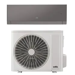 Wilfa Nordkapp 40PB komplet luft til luft varmepumpe, grå, op til 120 m2