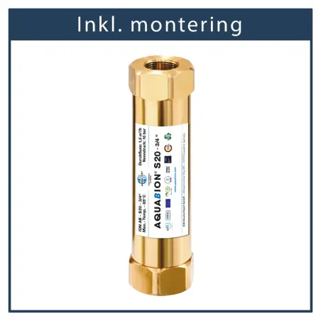 Aqua Danmark AQUABION S20, til brugsvand og varmtvandssystemer