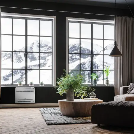 Wilfa Vega komplet luft til luft varmepumpe, gulvmodel, op til 90 m2