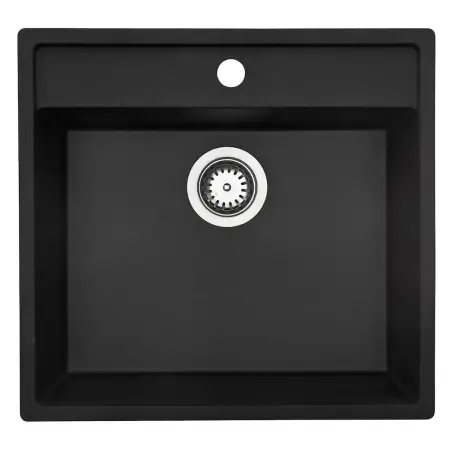 Lavabo Jupiter 60 køkkenvask med krom kurveventil.