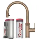 Quooker Flex Round Bruneret messing 5i1, inkl Pro3 beholder & Cube køler