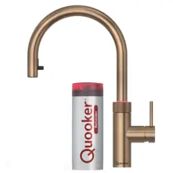 Quooker Flex Round Bruneret messing 3i1, inkl Combi+ beholder