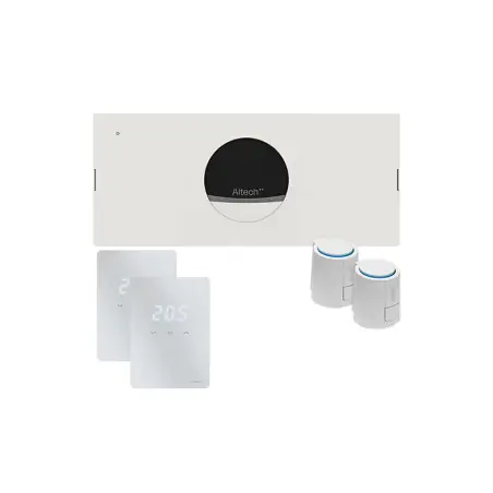 Altech Pro, komplet trådløs gulvvarmestyring - til 2 kredse