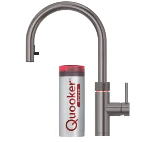 Quooker Flex Round Gun metal, inkl. Pro3 beholder