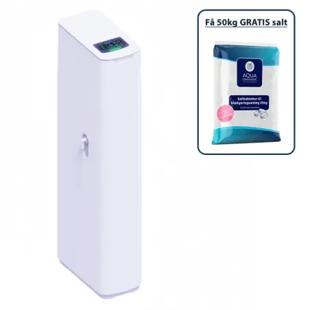 Aqua Danmark Touch SOFT 18, blødgøringsanlæg, inkl 50 kg salt, op til 9 personer