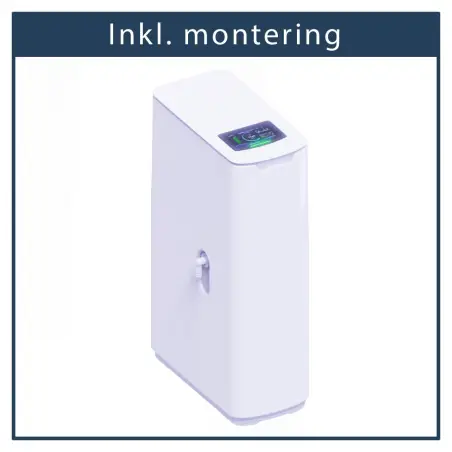 Inkl. montering, Aqua Danmark Touch SOFT 9, blødgøringsanlæg, op til 6 personer
