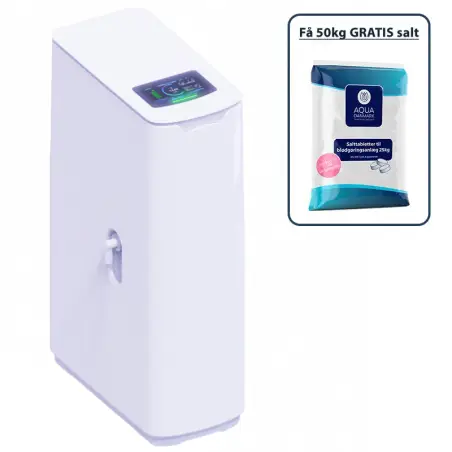 Aqua Danmark Touch SOFT 9, blødgøringsanlæg, inkl 50 kg salt, op til 6 personer