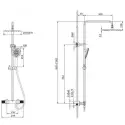 Mirall Aqualis brusesystem, Krom