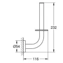 Grohe Essentials reserve toiletrulleholder - Poleret cool sunrise