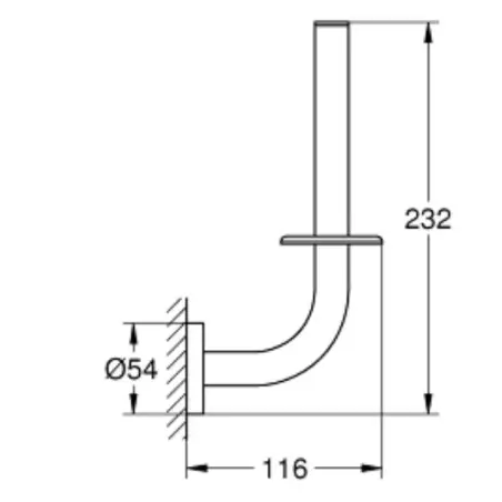 Grohe Essentials reserve toiletrulleholder - Poleret cool sunrise