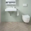 Geberit One væghængt toilet, inkl. sæde med Quick release & softclose - mathvid