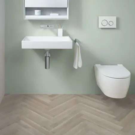 Geberit One væghængt toilet, inkl. sæde med Quick release & softclose - mathvid