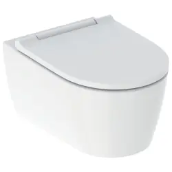 Geberit One væghængt toilet, inkl. sæde med Quick release & softclose - mathvid