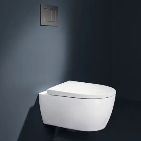 Geberit Icon kompakt hængeskål, inkl. sæde med Quick release & softclose, hvid