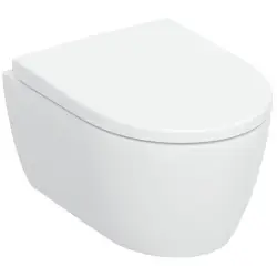 Geberit Icon kompakt hængeskål, inkl. sæde med Quick release & softclose, hvid