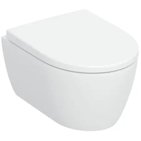 Geberit Icon kompakt hængeskål, inkl. sæde med Quick release & softclose, hvid