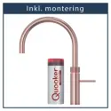 inkl. montering, Quooker Fusion Round Rose Kobber, inkl. Pro3 beholder
