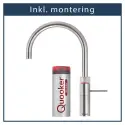inkl. montering, Quooker Fusion Round Rustfrit stål, inkl. Pro3 beholder