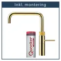 inkl. montering, Quooker Fusion Square Guld, inkl. Pro3 beholder