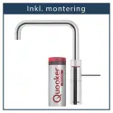 inkl. montering, Quooker Fusion Square krom, inkl. Pro3 beholder