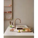 Inkl. montering, Quooker Flex Round Rose kobber, inkl. Pro3 beholder