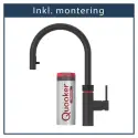 Inkl. montering, Quooker Flex Round Sort, inkl. Pro3 beholder