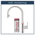 Inkl. montering, Quooker Flex Round Rustfrit stål, inkl. Pro3 beholder