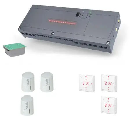 Danfoss Icon 2, 24V basic trådløs gulvvarme – universal, 3 kredse