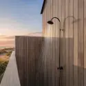 Damixa Outdoor vægmonteret udendørsbruser, til koldt vand, Midnight Black