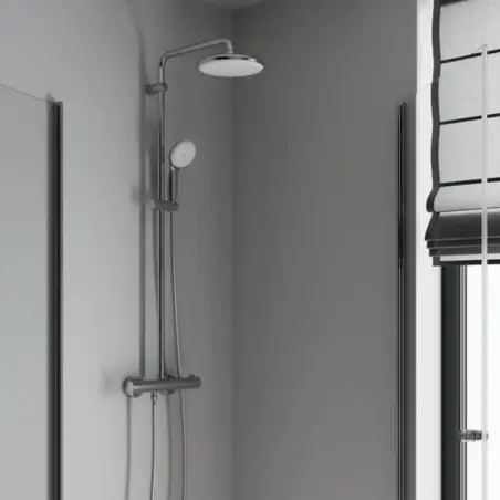 GROHE Tempesta 210 brusesystem m/termostat til væg krom