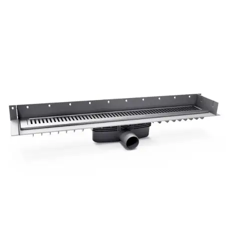 Purus Line komplet gulvafløb, 800 mm, Ø50 mm, rustfrit stål