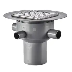 Purus Multiflex afløbskål, til beton og flisegulv, Ø110 mm