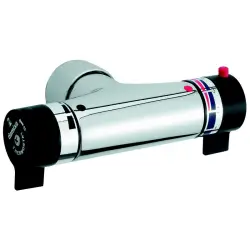 Damixa renoveringsbatteri, firkantet tap, krom
