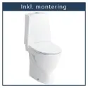 Inkl. montering, Laufen Pro-N Gulvstående toilet, m/S-lås inkl. softclose toiletsæde