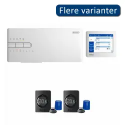 Wavin Sentio trådløs gulvvarmepakke til 2 kredse, sort