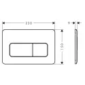 Hansgrohe iFrame Original Q betjeningsplade, Krom