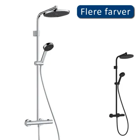 Hansgrohe Activera S Showerpipe 240 brusesæt, Ecosmart, Krom